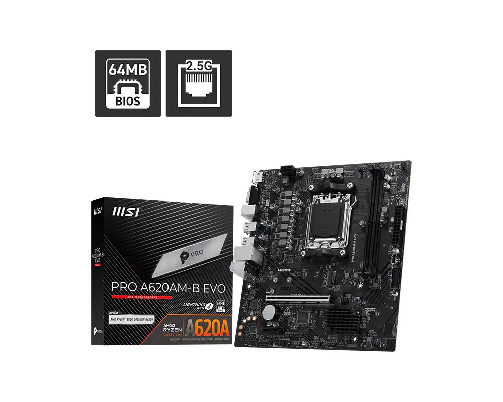 Материнская плата PRO A620AM-B EVO MSI