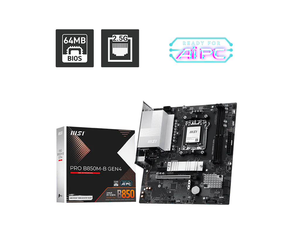 Материнская плата PRO B850M-B GEN4 MSI