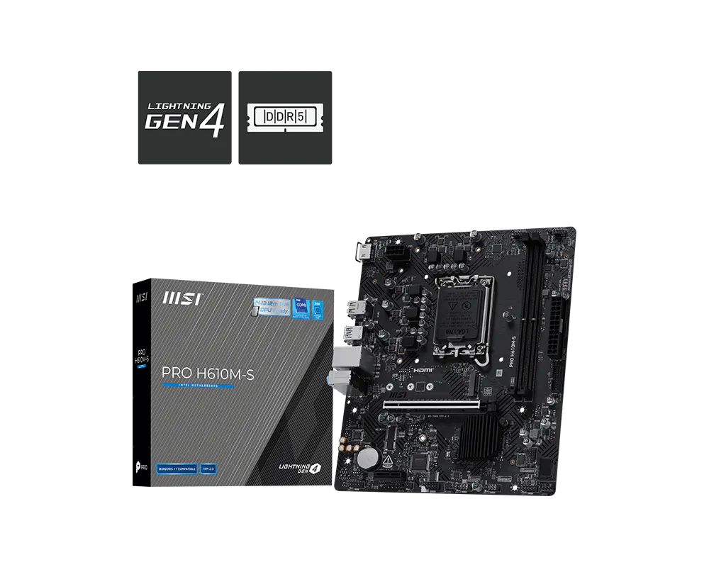 Материнская плата/ PRO H610M-S