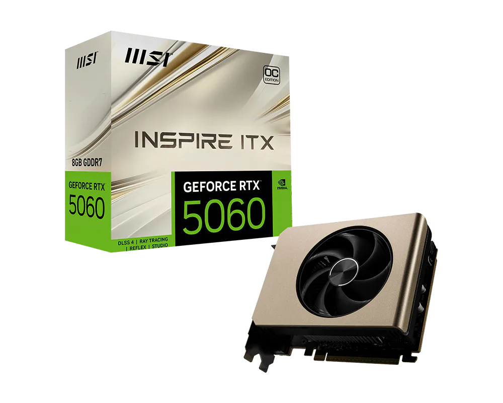 Видеокарта MSI RTX 5060 8Gb RTX 5060 8G INSPIRE ITX OC