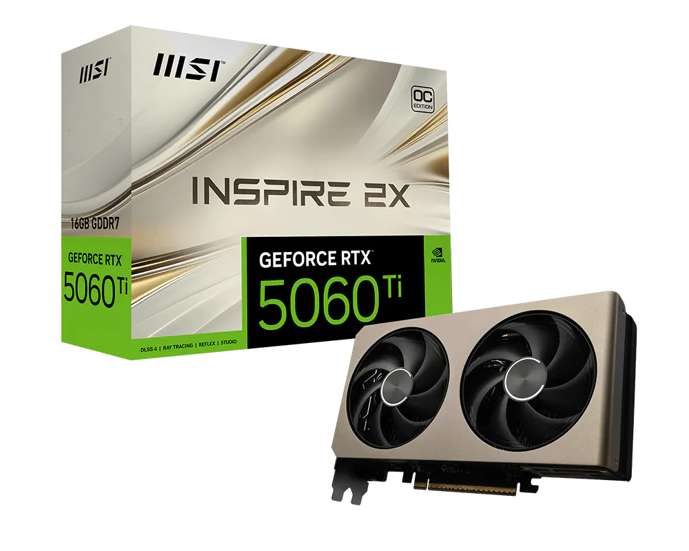 Видеокарта/ GeForce RTX 5060 Ti 16G INSPIRE 2X OC