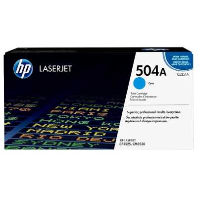 Картридж лазерный HP 504A CE251A голубой (7000стр.) для HP CM3530/CP3525