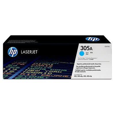 Картридж лазерный HP 305A CE411A голубой (2600стр.) для HP CLJ M451