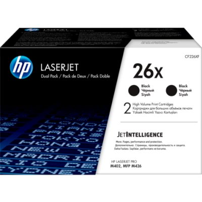 Картридж лазерный HP 26X CF226XD черный x2упак. (18000стр.) для HP LJ Pro M402/M426