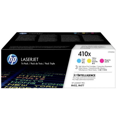 Картридж лазерный HP 410X CF252XM голубой/пурпурный/желтый x3упак. (5000стр.) для HP LJ Pro M452/M47