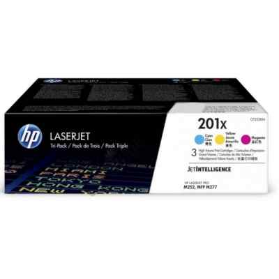 Картридж лазерный HP 201X CF253XM голубой/пурпурный/желтый набор (2300стр.) для HP LJ M252/M277