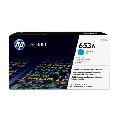 Тонер Картридж HP 653A CF321A голубой для HP MFP M680 (16000 стр.)