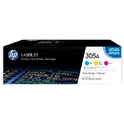 Картридж лазерный набор HP CF370AM № 305A голубой/пурпурный/желтый CLJ M451 (CE411A+CE412A+CE413A)