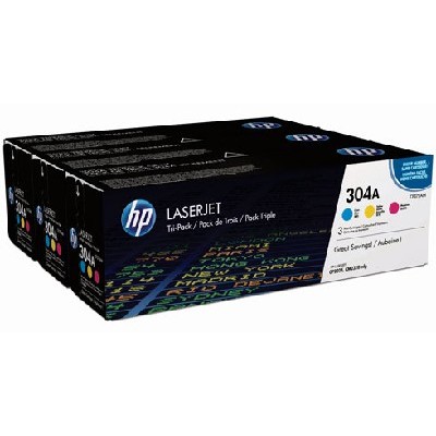Картридж лазерный комплект HP CF372AM голубой/пурпурный/желтый для Color Laser Jet CP2025, CM2320mfp (3 х 2800)