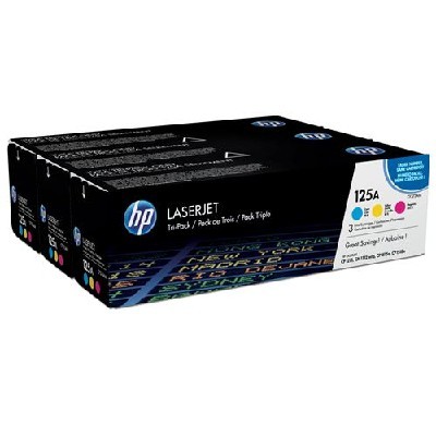 Картридж лазерный комплект HP CF373AM голубой/пурпурный/желтый для CLJ CP1215/1515 3 х 1400 стр.