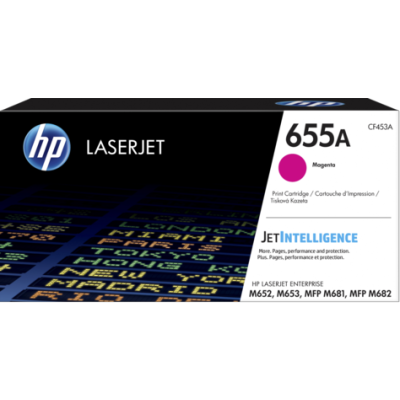 Картридж лазерный HP 655A пурпурный для HP CLJ M652/M653/MFP M681/M682 (CF453A) 10500 стр