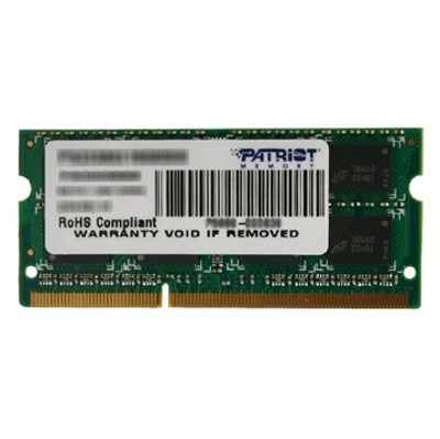 Оперативная память PATRIOT DDR3 8GB 1600MHz SO-DIMM SINGLE 1*8GB CL11 11-11-11 1.5V