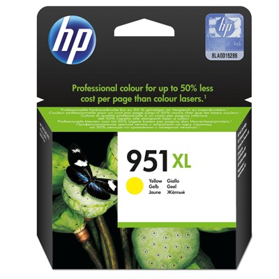 Картридж струйный HP 951XL CN048AE желтый для HP OJ Pro 8100/8600 (1500 стр.)