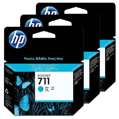 Картридж струйный HP №711 CZ134A голубой x3уп. для HP DJ T120/T520 (29мл)