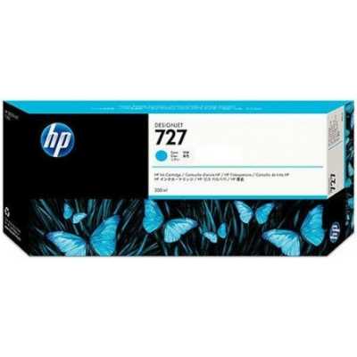 Картридж струйный HP 727 F9J76A голубой (300мл) для HP DJ T1500/T1530/T2500/T2530/T920/T930