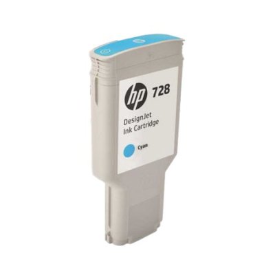 Картридж струйный HP 728 F9K17A голубой (300мл) для HP DJ T730/T830