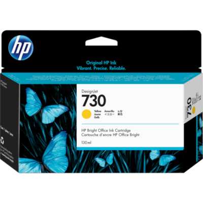 Картридж струйный HP 730 желтый для HP DesignJet T1700, 130 мл