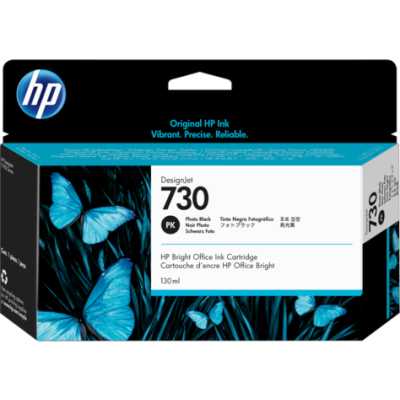 Картридж струйный HP 730 черный фото для HP DesignJet T1700, 130 мл