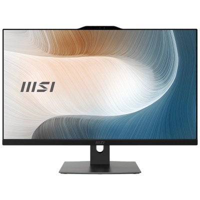 Моноблок MSI 9S6-AF8241-1463 Modern AM272P 1MA-1463XRU 27" Full HD Core 3 100U 8Gb SSD256Gb Graphics без ОС GbitEth WiFi BT клавиатура мышь Cam черный 1920x1080