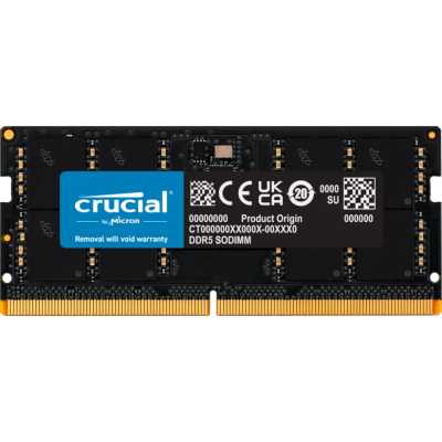 Оперативная память Crucial Premier, DDR5, 32GB (1x32GB), 4800 MHz, CL40, SO-DIMM