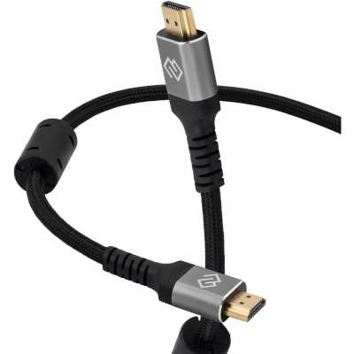 Кабель аудио-видео Digma HDMI (m)/HDMI (m) 1.5м. феррит.кольца позолоч.конт. черный (D-HDMI-2FF-V2.1-1.5M)
