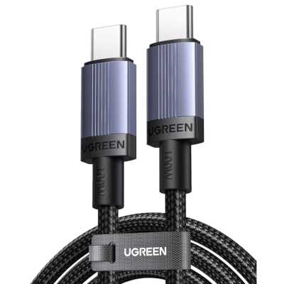 Кабель зарядный UGREEN L532 (65907) USB-C to USB-C PD Fast Charging Cable 240W Max. Длина: 1м. Цвет: серый космос