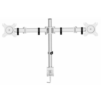 Кронштейн для мониторов Cactus CS-VM-D29-AL серебристый 13"-27" макс.8кг настольный поворот и наклон