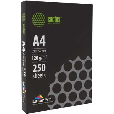 Бумага Cactus CS-LPA4120250 A4/120г/м2/250л./белый для лазерной печати