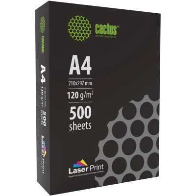 Бумага Cactus CS-LPA4120500 A4/120г/м2/500л./белый для лазерной печати