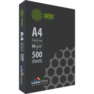 Бумага Cactus CS-LPA490500 A4/90г/м2/500л./белый для лазерной печати