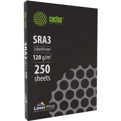 Бумага Cactus CS-LPSRA3120250 SRA3/120г/м2/250л./белый для лазерной печати