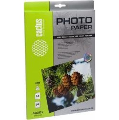 Фотобумага Cactus CS-GA323050 глянцевая А3 230 г/м2 50 листов