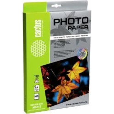 Фотобумага Cactus CS-MA4190100DS матовая двусторонняя A4 190 г/м2 100 листов