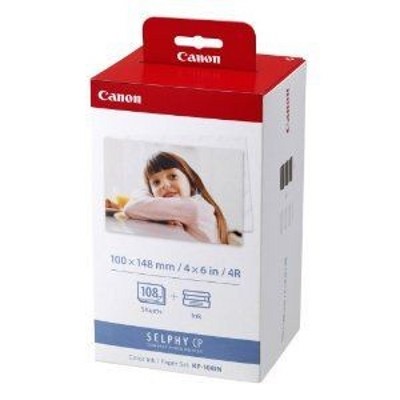 Набор для печати Canon KP-108IN 3115B001 10x15/108л./белый для сублимационных принтеров