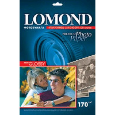 Бумага Lomond 1101305 A4/170г/м2/20л./белый полуглянцевое для струйной печати