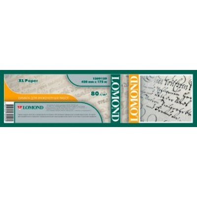 Бумага Lomond офсетная "Премиум" 1214202 36"(A0) 914мм-45м/80г/м2/белый матовое втулка:50.8мм (2")
