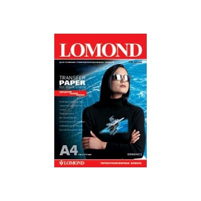 Термотрансфер Lomond 0808421 A4/140г/м2/10л./белый для темных тканей