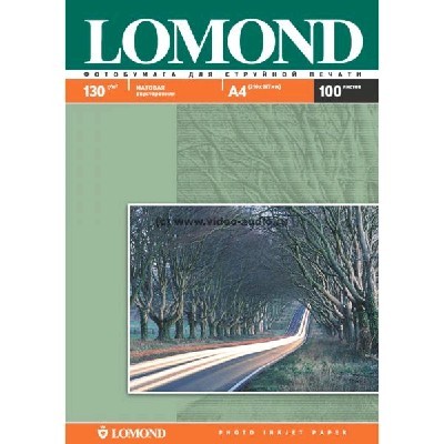 Фотобумага Lomond 0102004 A4/130г/м2/100л./белый матовое/матовое для струйной печати