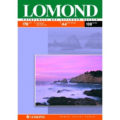 Фотобумага Lomond 0102006 A4/170г/м2/100л./белый матовое/матовое для струйной печати