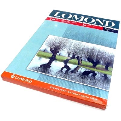 Фотобумага Lomond 0102021 A4/210г/м2/50л./белый глянцевое/матовое для струйной печати