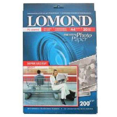 Фотобумага Lomond 1101112 A4/200г/м2/20л./белый высокоглянцевое для струйной печати
