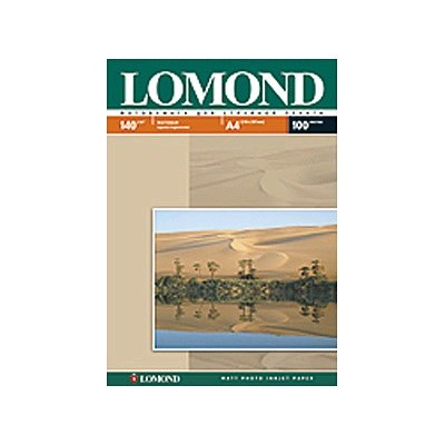 Фотобумага Lomond односторонная матовая, 140г/м2, A4(21x29)/100л.