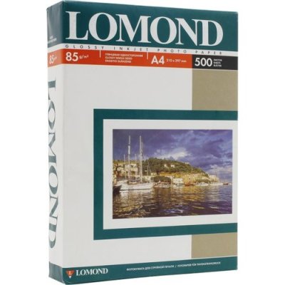 Фотобумага Lomond односторонняя, глянцевая, A4, 95 г/м2, 500 листов