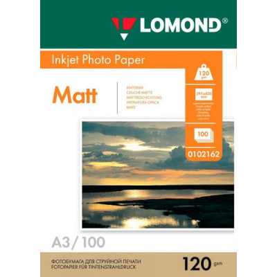 Фотобумага Lomond односторонняя матовая/матовая A3/120/100л.