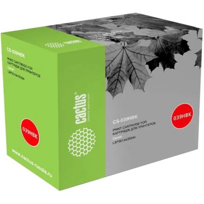 Картридж лазерный Cactus CS-039HBK черный (25000 стр.) для Canon LBP 351x i-Sensys/352x i-Sensys