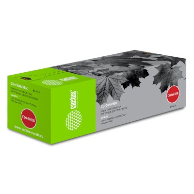 Картридж лазерный Cactus CS-C046HBK черный (6300 стр.) для Canon LBP 653Cdw/654Cx/MF732Cdw/734Cdw/735Cx