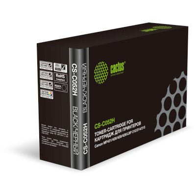 Картридж лазерный Cactus CS-C052H черный (9200 стр.) для Canon MF421/426/428/429; LBP 212/214/215