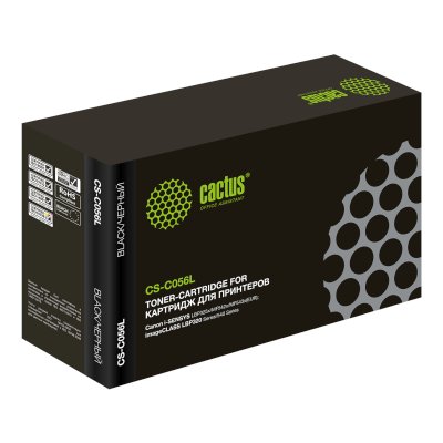 Картридж лазерный Cactus CS-C056L черный (10000 стр.) для Canon imageCLASS LBP320 Series/540 Series