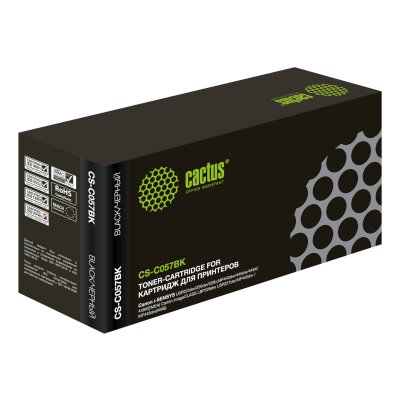 Картридж лазерный Cactus CS-C057BK черный (3100 стр.) для Canon i-SENSYS LBP223dw/226dw/228x