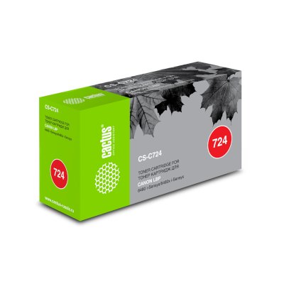 Картридж лазерный Cactus CS-C724 черный (6000 стр.) для Canon LBP 6480/6750/6480x/6750dn